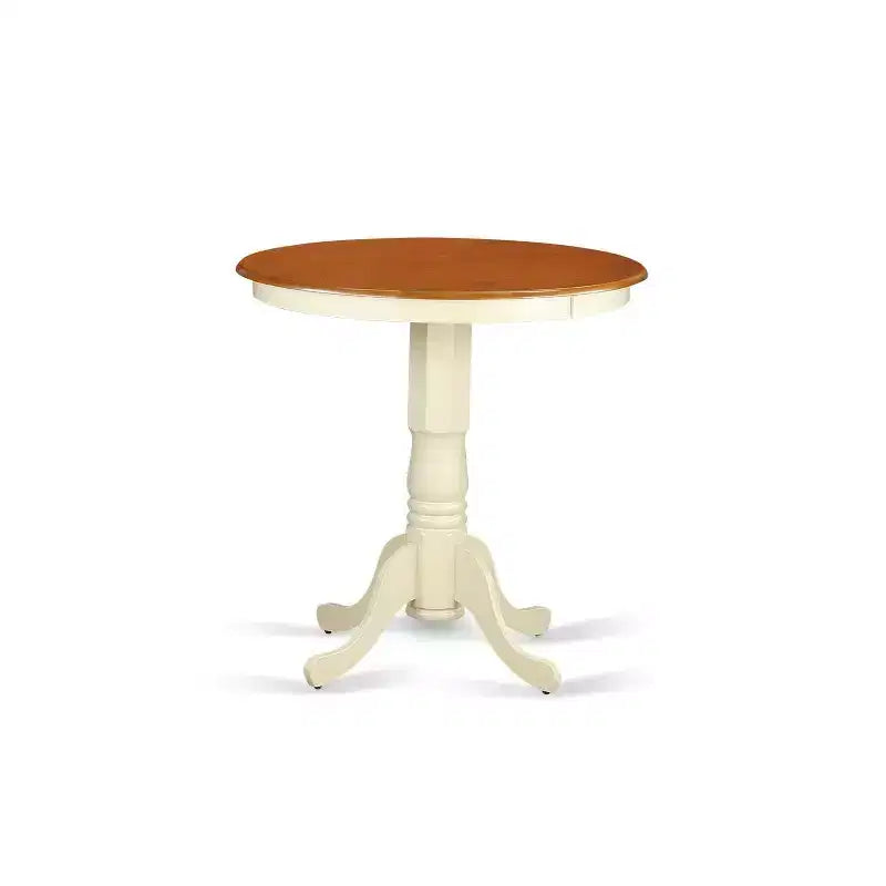 Set da pranzo altezza bancone - Tavolo e sedie 5 pezzi - Stile bohémien moderno - Tavolo rotondo e design elegante