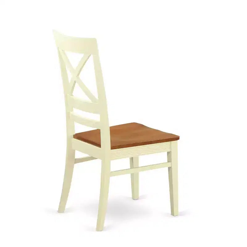 Set da pranzo moderno 5 pezzi - Tavolo e sedie in legno di gomma - Mobili per sala da pranzo cucina