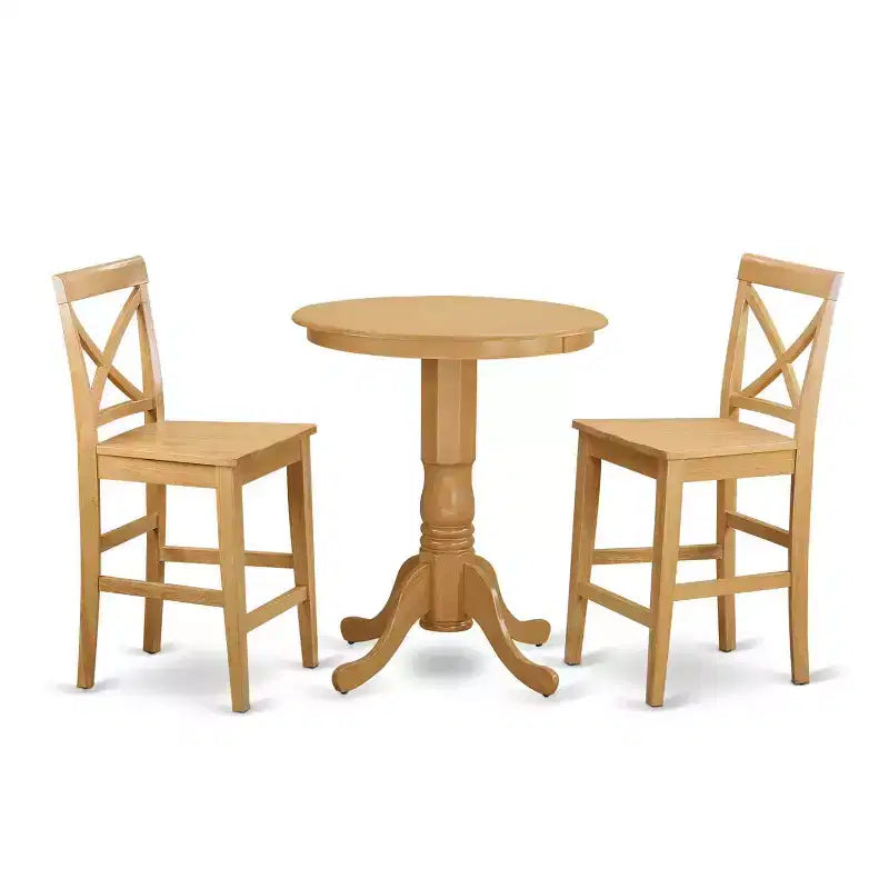Kitchen Pub Table Set - Counter Height Table & Chairs - Dining Set for Small Spaces