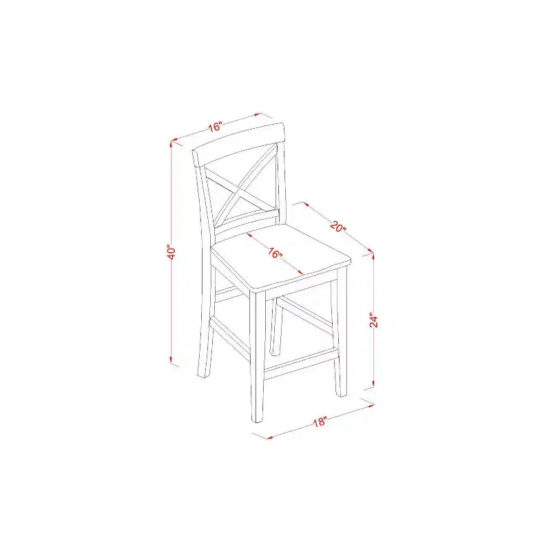 Set da pranzo ad altezza bancone - Tavolo da pub e sgabelli da bar con schienale - Set da cucina moderno