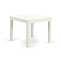5 Piece Dinette Set - Table & 4 Chairs - Linen White Finish - Kitchen Dining Room Set