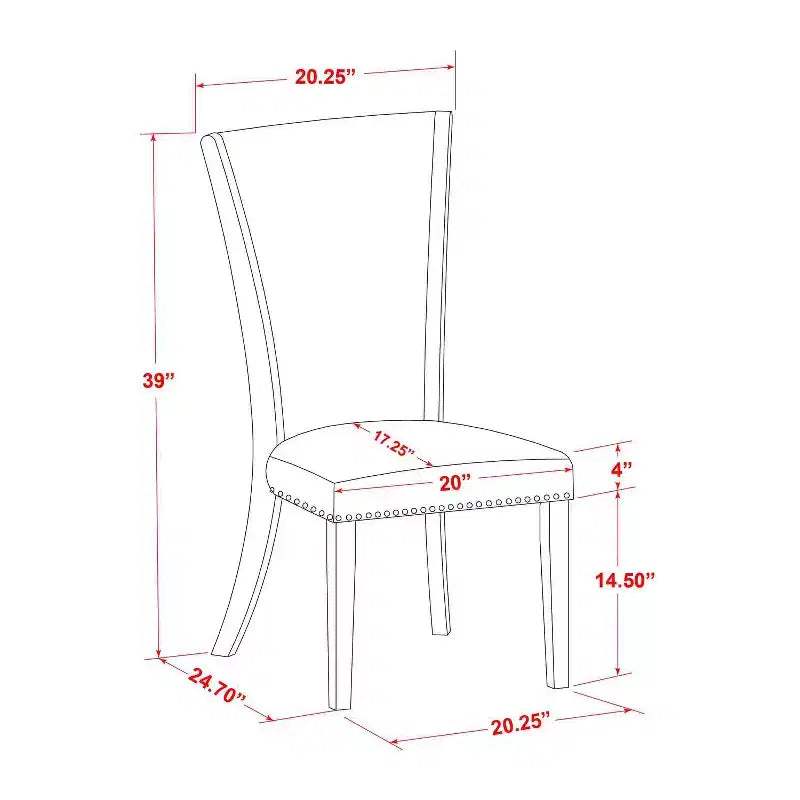 Set da pranzo HomeStock 3 pezzi con tavolo rotondo e top in legno massello, finitura lino bianco