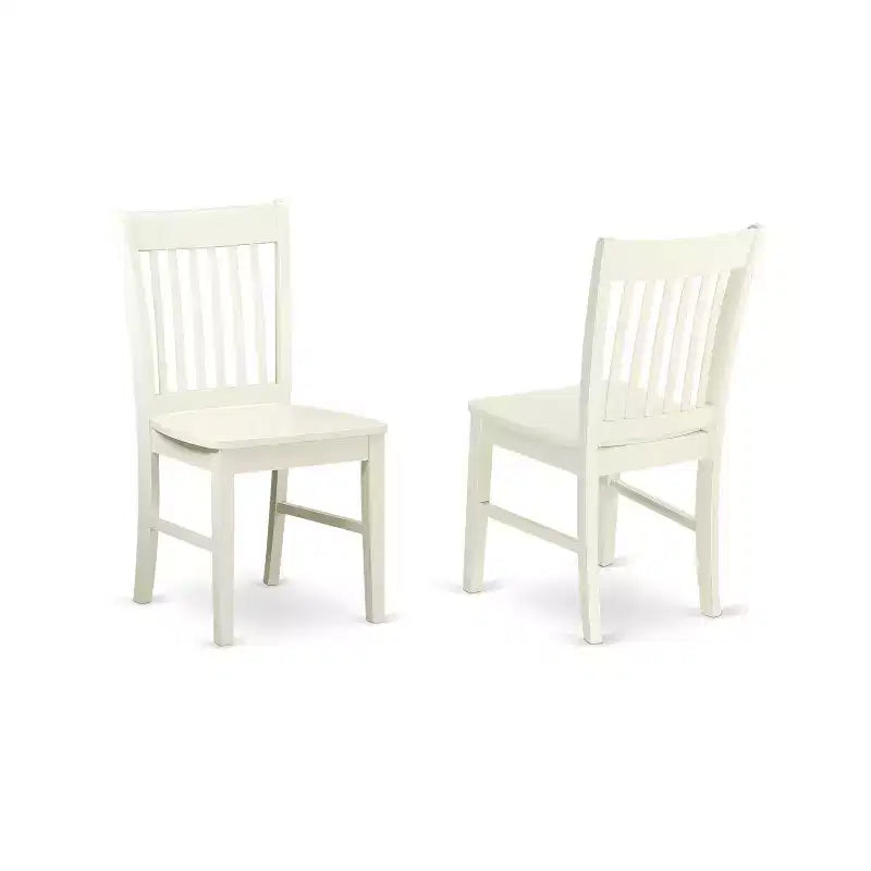 Set da tavola 3 pezzi tavolo rotondo e sedie Lino Bianco