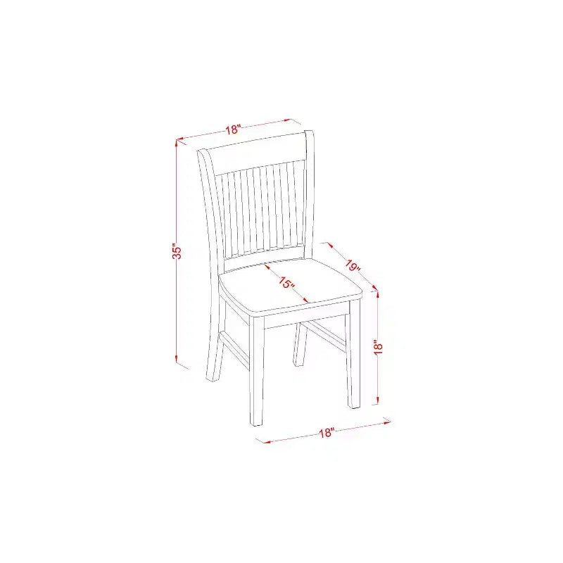 Set da tavola 3 pezzi tavolo rotondo e sedie Lino Bianco