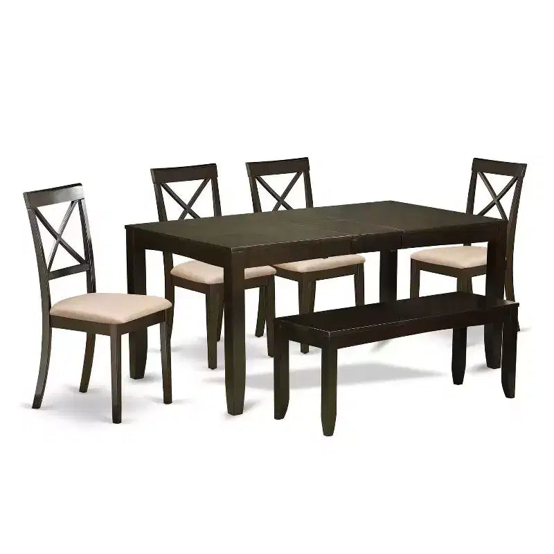 Nordic Dining Set - Rectangular Table & Chairs - Modern Kitchen Set