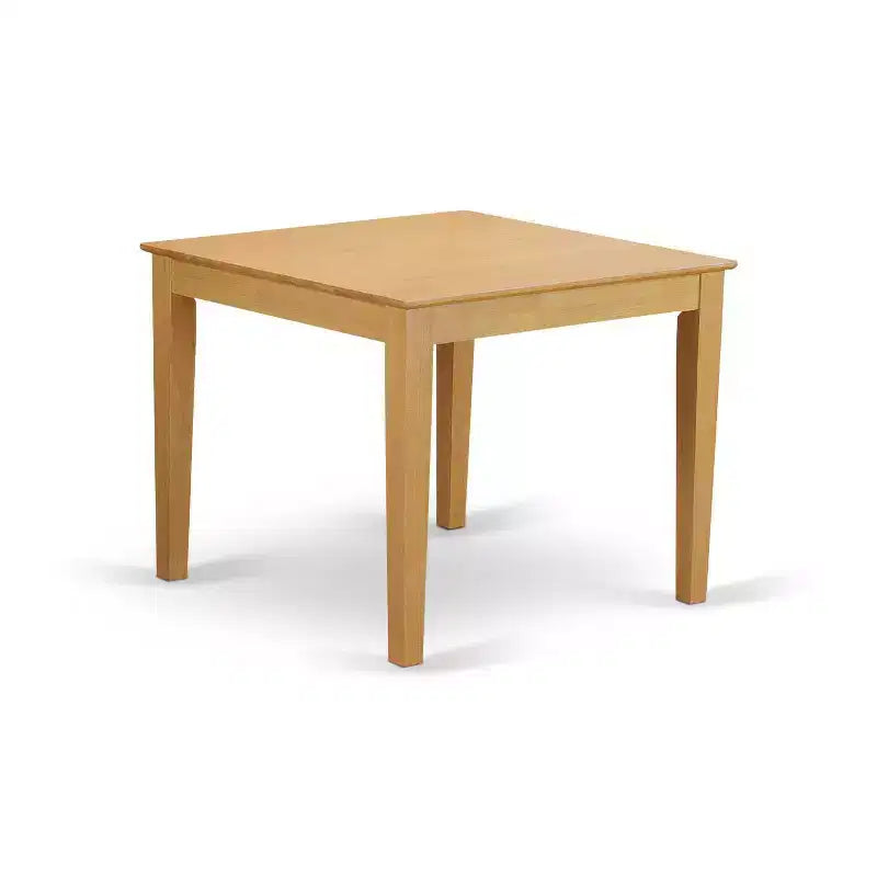 HomeStock Set da pranzo in 3 pezzi con piano in legno massello con finitura rovere marrone naturale - 2 posti