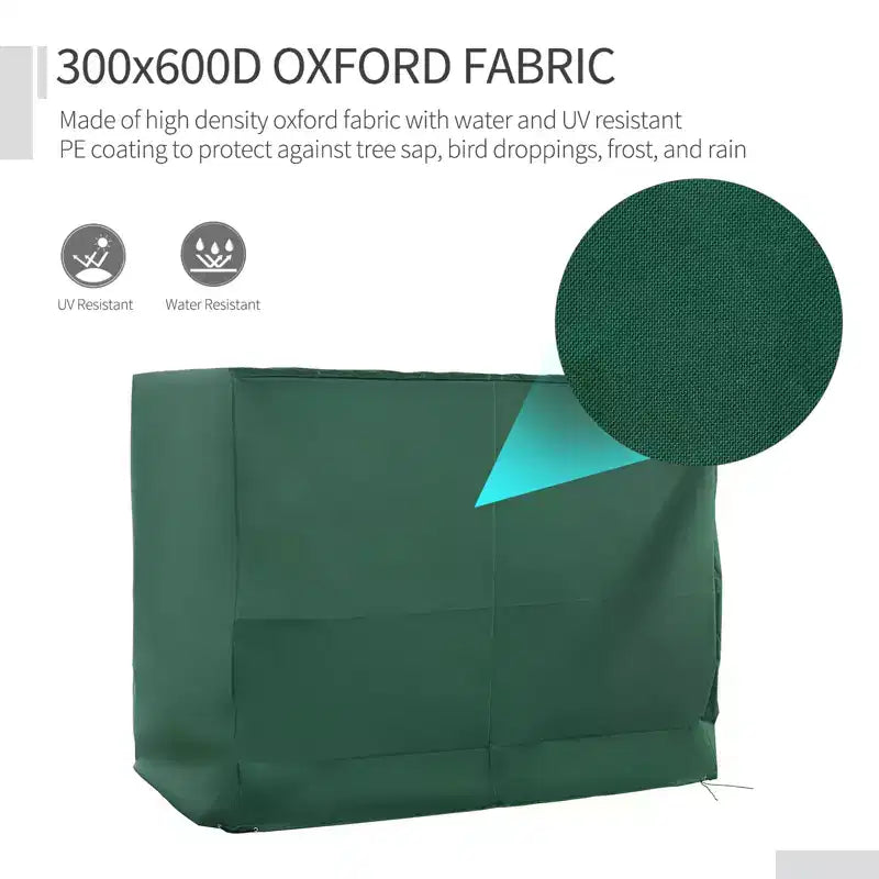 600D Oxford Copertura per dondolo a 3 posti da esterno, protezione antipioggia, impermeabile, anti-UV