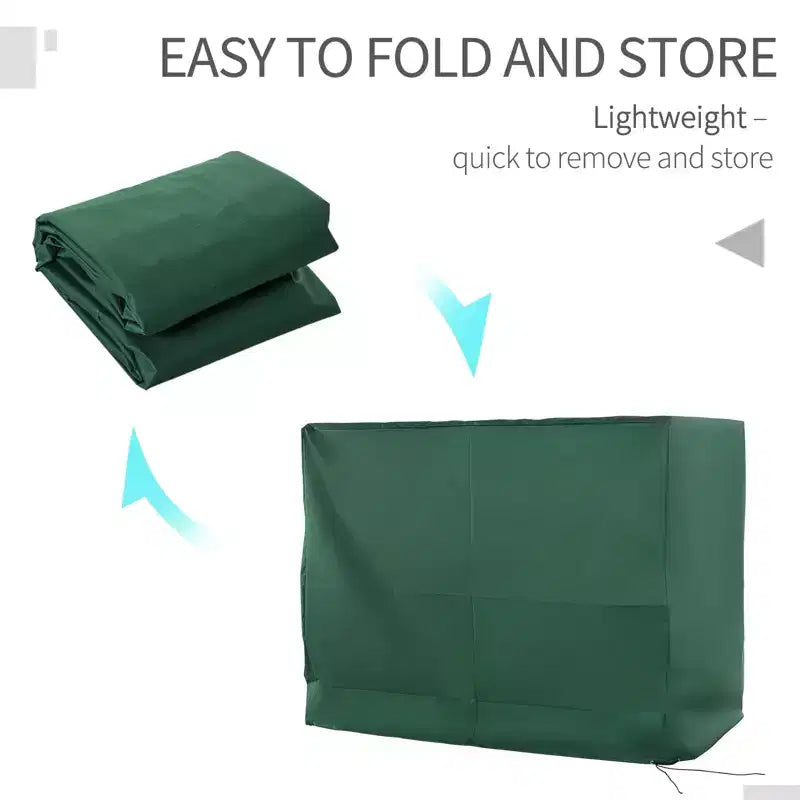 600D Oxford Copertura per dondolo a 3 posti da esterno, protezione antipioggia, impermeabile, anti-UV