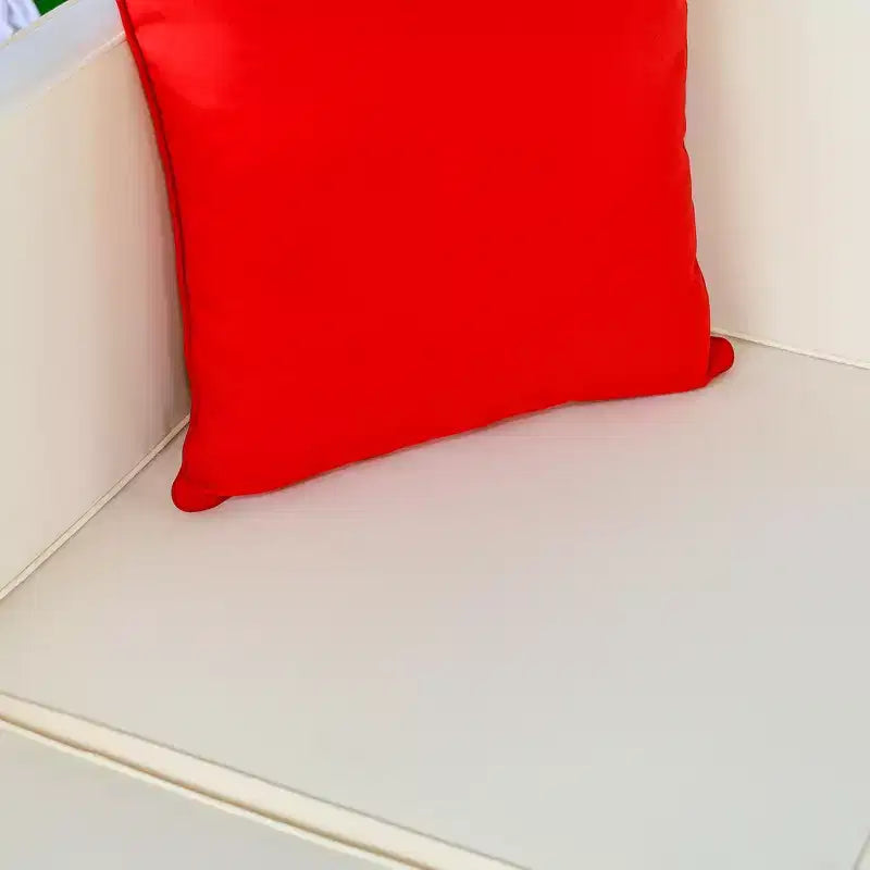 Set di mobili da patio da esterno in 7 pezzi, set divano sezionale in vimini in rattan PE con cuscini per divano, cuscini decorativi e tavolino da caffè