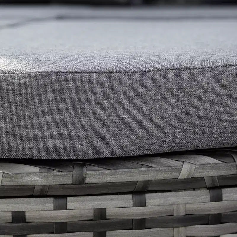 Divano letto angolare convertibile in rattan