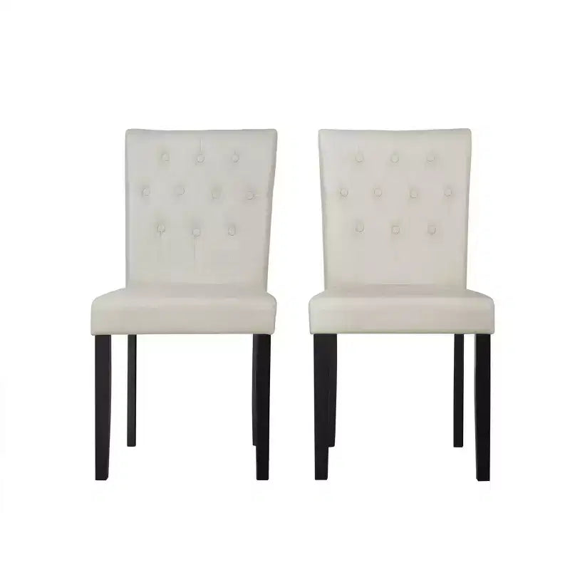 ChaletPosh Set da Pranzo 5 Pezzi con Sedie da Pranzo con Rivestimento in Lino