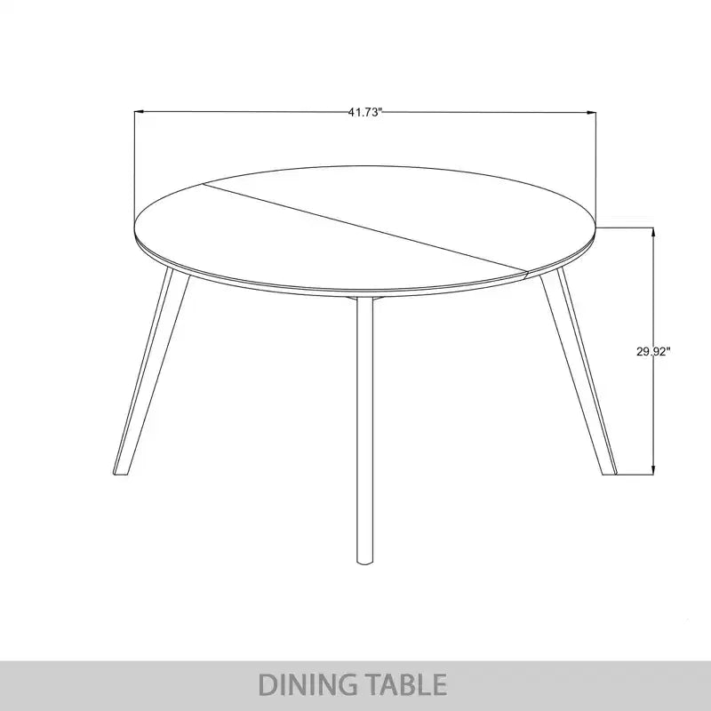 ChaletPosh Set da Pranzo 5 Pezzi con Sedie da Pranzo con Rivestimento in Lino