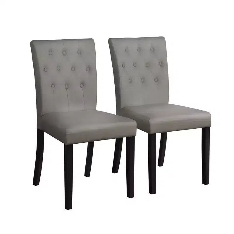 ChaletPosh Set da Pranzo 5 Pezzi con Sedie da Pranzo con Rivestimento in Lino