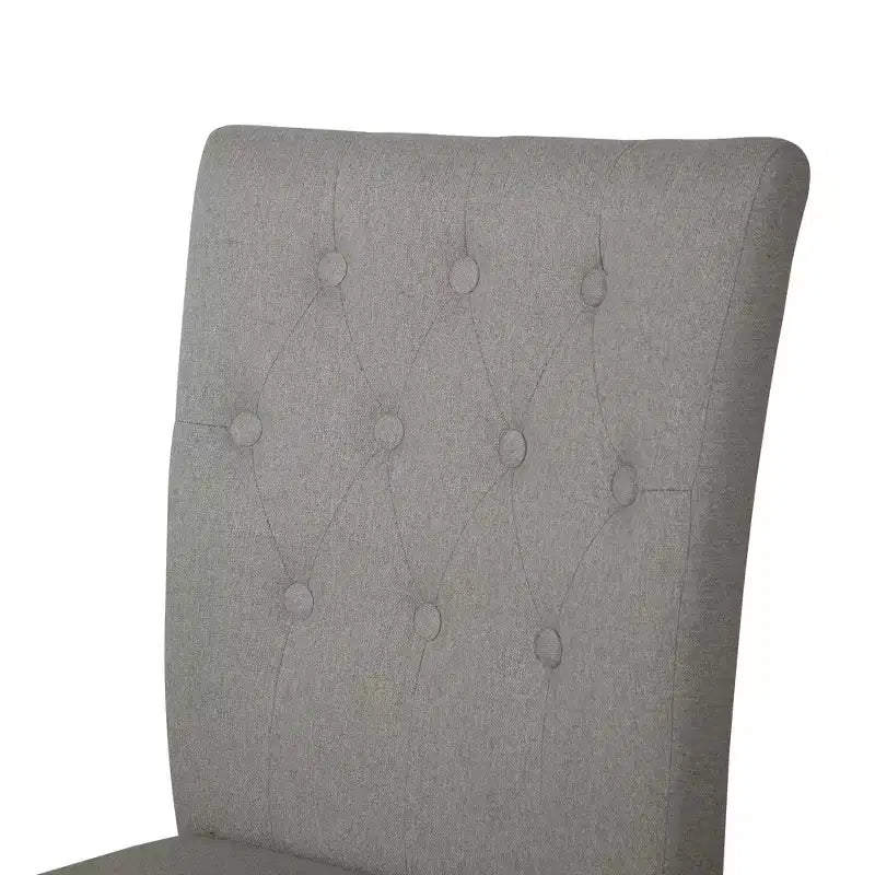 ChaletPosh Set da Pranzo 5 Pezzi con Sedie da Pranzo con Rivestimento in Lino