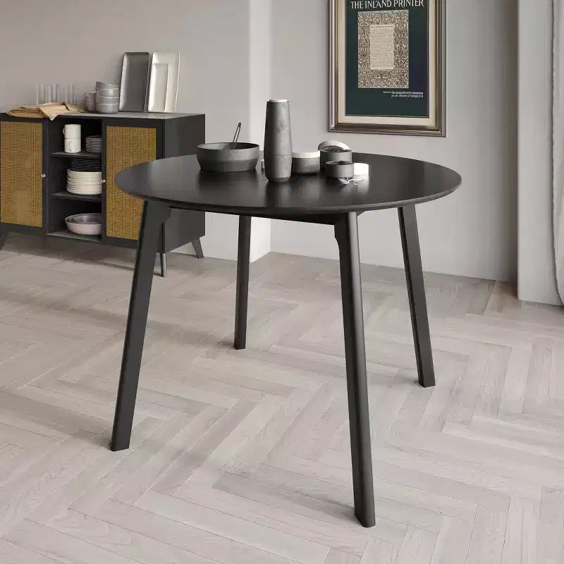 ChaletPosh Set da Pranzo 5 Pezzi con Sedie da Pranzo con Rivestimento in Lino