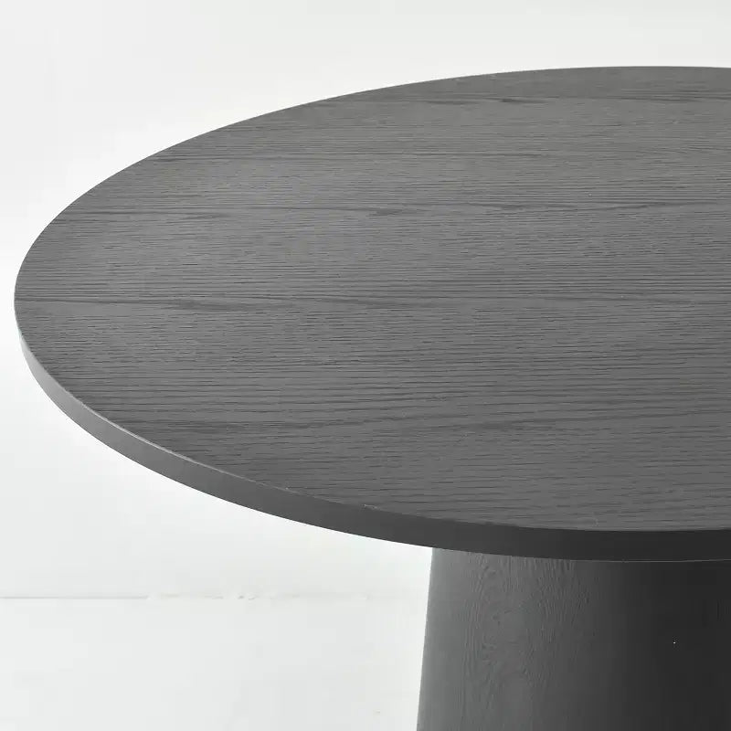 Set di 3 pezzi Tavolo da pranzo e sedie, Tavolo rotondo da 35" con sedie rivestite con fodera removibile per angolo colazione o piccoli spazi-Panipeachy