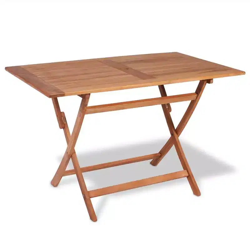 vidaXL Tavolo e sedie da giardino Colore legno caldo Legno massello di teak Set 5 pz