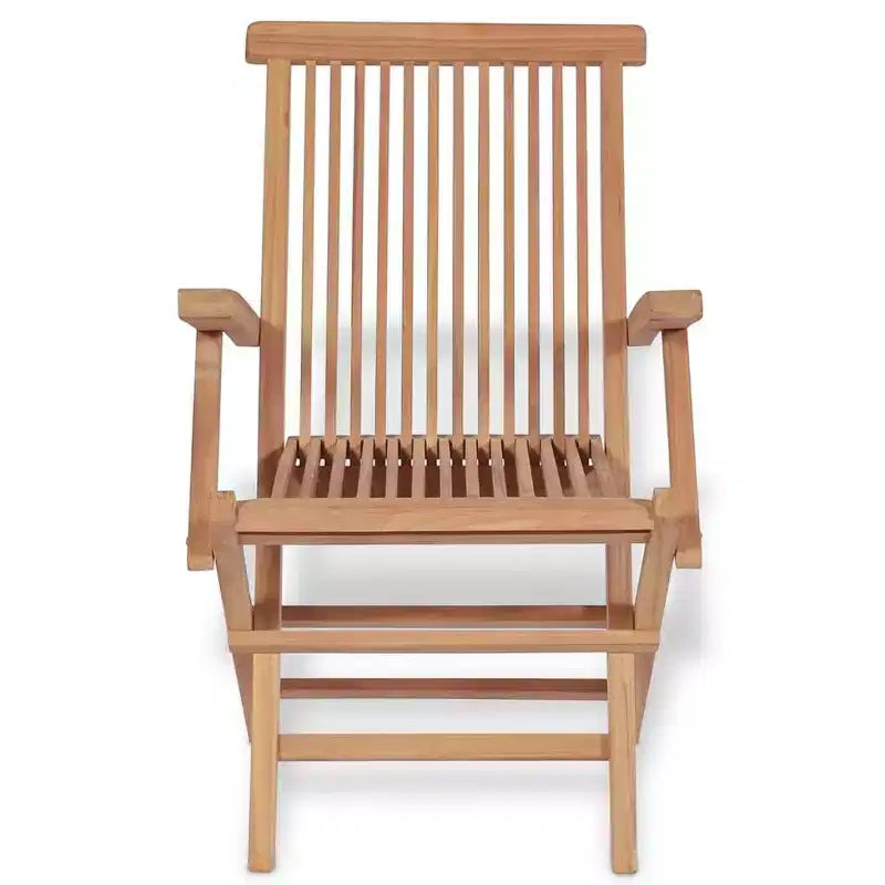 vidaXL Tavolo e sedie da giardino Colore legno caldo Legno massello di teak Set 5 pz