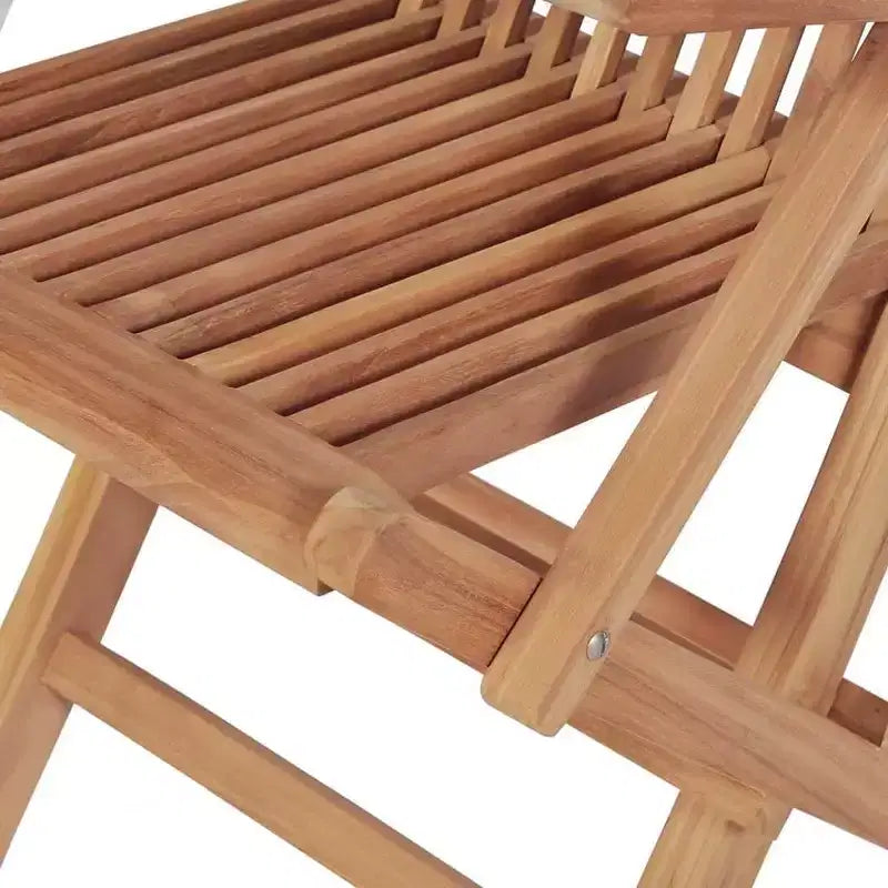 vidaXL Tavolo e sedie da giardino Colore legno caldo Legno massello di teak Set 5 pz