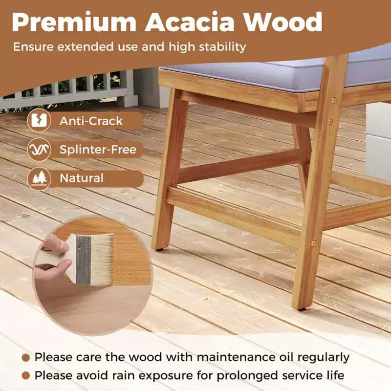 Set da pranzo da 5 pezzi per patio con cuscini e schienale in rattan PE per giardino e cortile