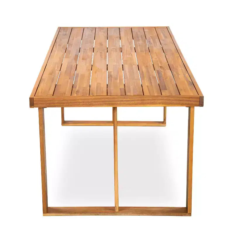 Christopher Knight Home Reina Set da Pranzo Moderno a 5 Pezzi per Esterni in Legno di Acacia con Corde Intrecciate a Mano
