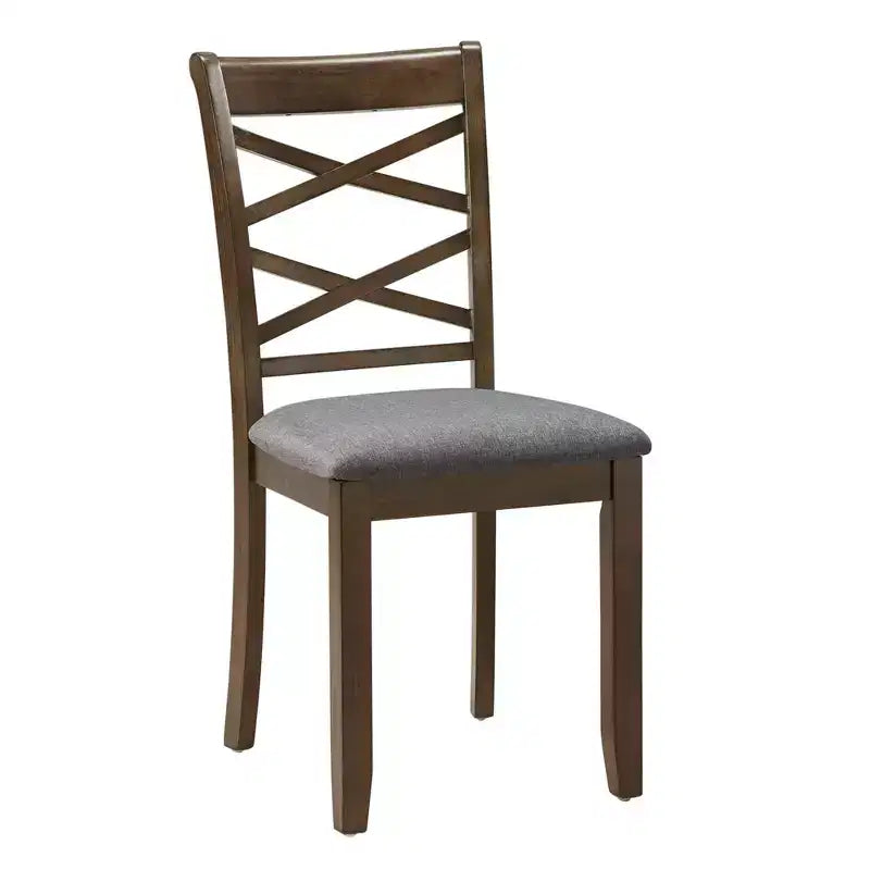 MAYEERTY Set da Pranzo Moderno Elegante da 5 Pezzi, Tavolo in Legno con 4 Sedie per 4 Persone, Noce
