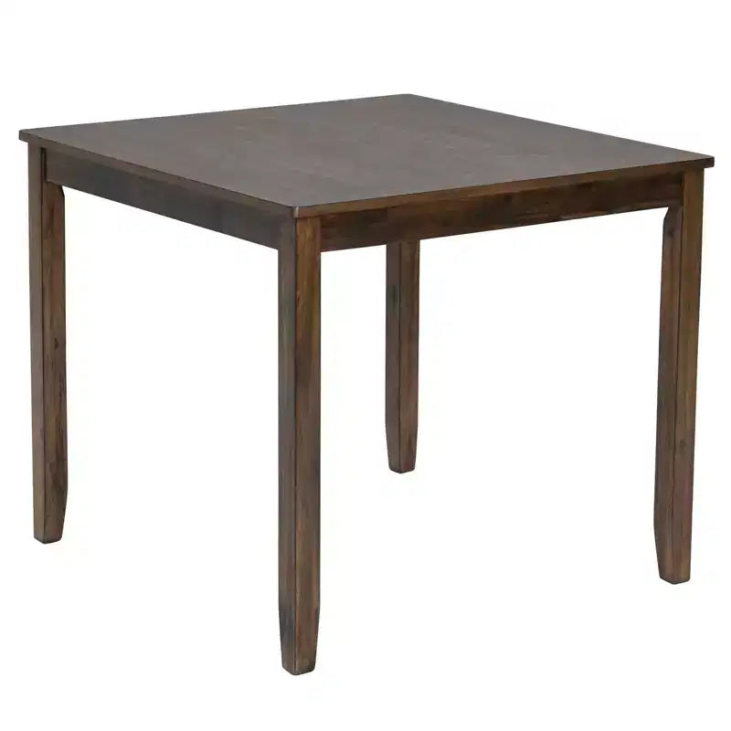 MAYEERTY Set da Pranzo Moderno Elegante da 5 Pezzi, Tavolo in Legno con 4 Sedie per 4 Persone, Noce