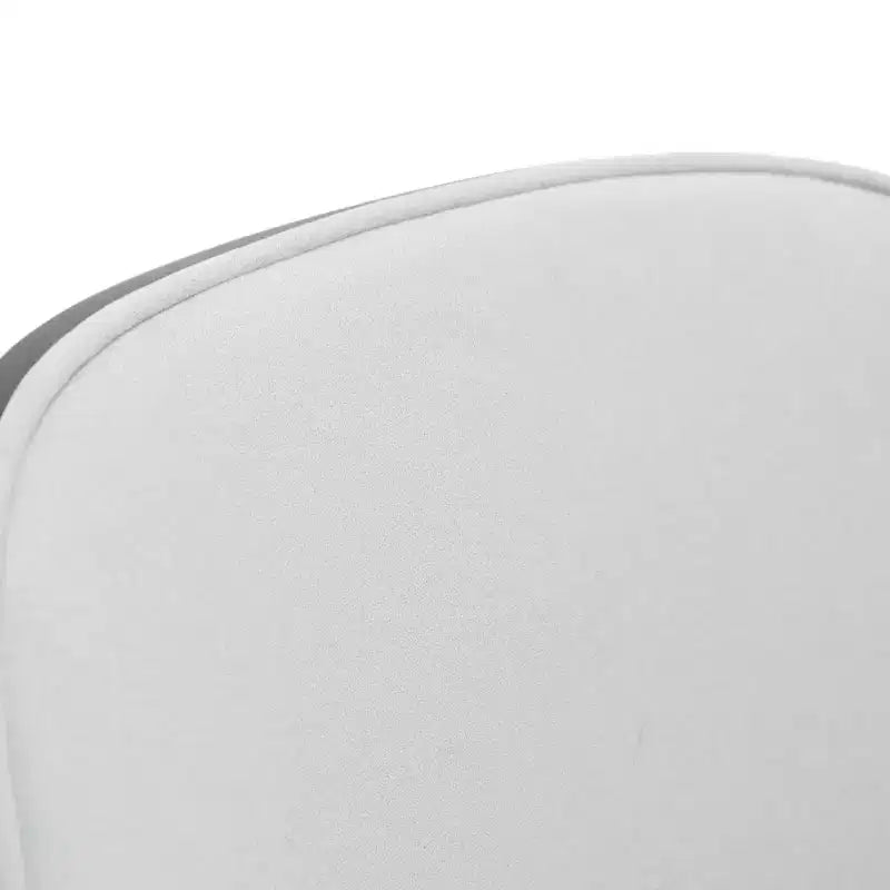 LeisureMod Tule Set da pranzo 7 pezzi con telaio in acciaio, 6 sedie da pranzo imbottite e tavolo da pranzo ovale da 71 pollici con piano in legno