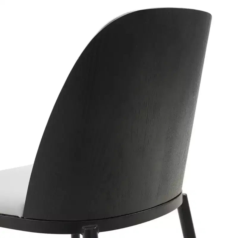 LeisureMod Tule Set da pranzo 7 pezzi con telaio in acciaio, 6 sedie da pranzo imbottite e tavolo da pranzo ovale da 71 pollici con piano in legno