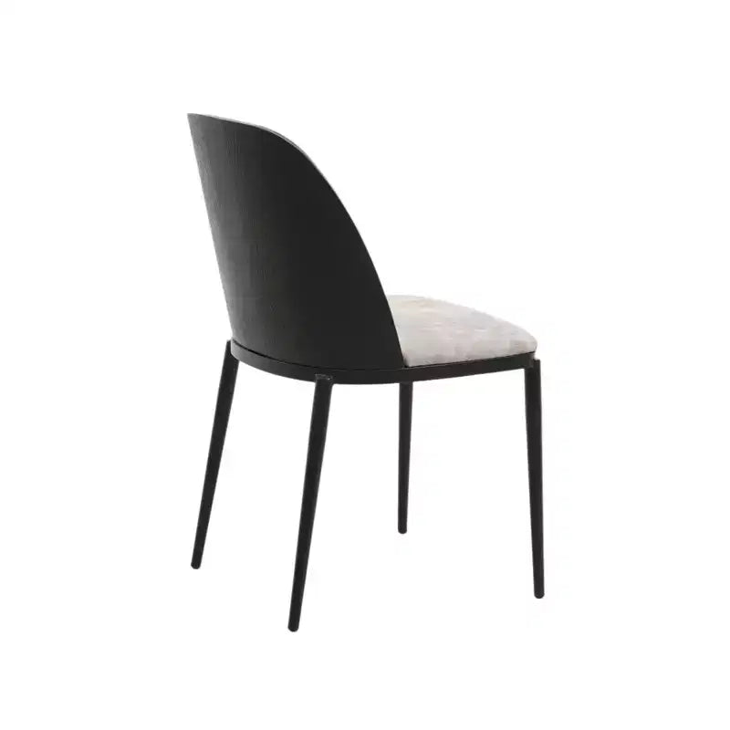 LeisureMod Tule Set da pranzo 7 pezzi con telaio in acciaio, 6 sedie da pranzo imbottite e tavolo da pranzo ovale da 71 pollici con piano in legno