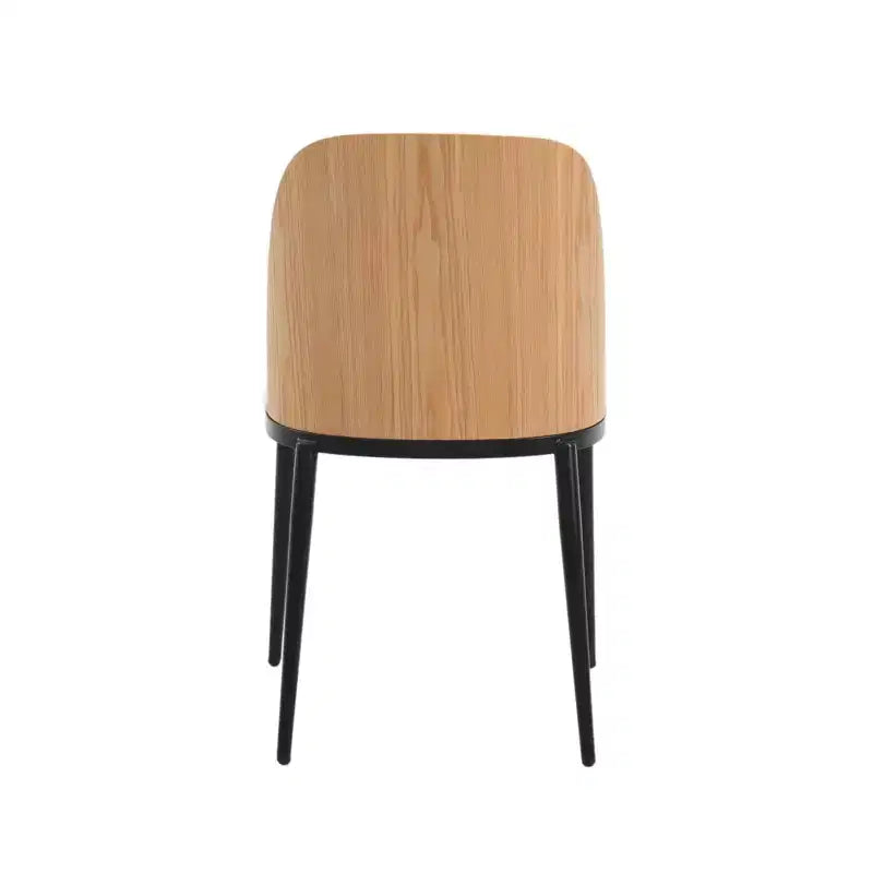 LeisureMod Tule Set da pranzo 7 pezzi con telaio in acciaio, 6 sedie da pranzo imbottite e tavolo da pranzo ovale da 71 pollici con piano in legno
