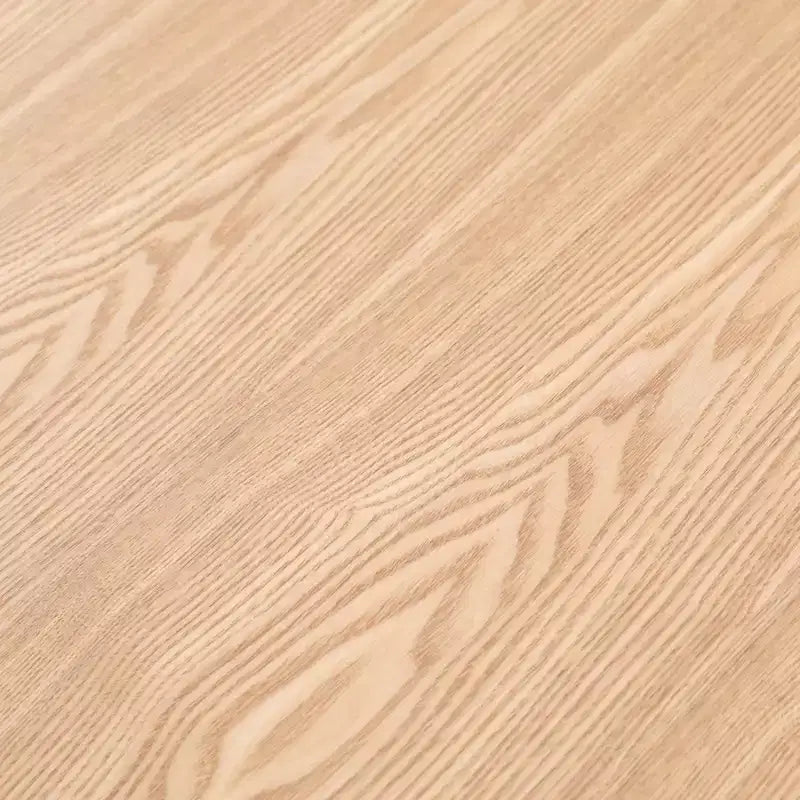 LeisureMod Tule Set da pranzo 7 pezzi con telaio in acciaio, 6 sedie da pranzo imbottite e tavolo da pranzo ovale da 71 pollici con piano in legno