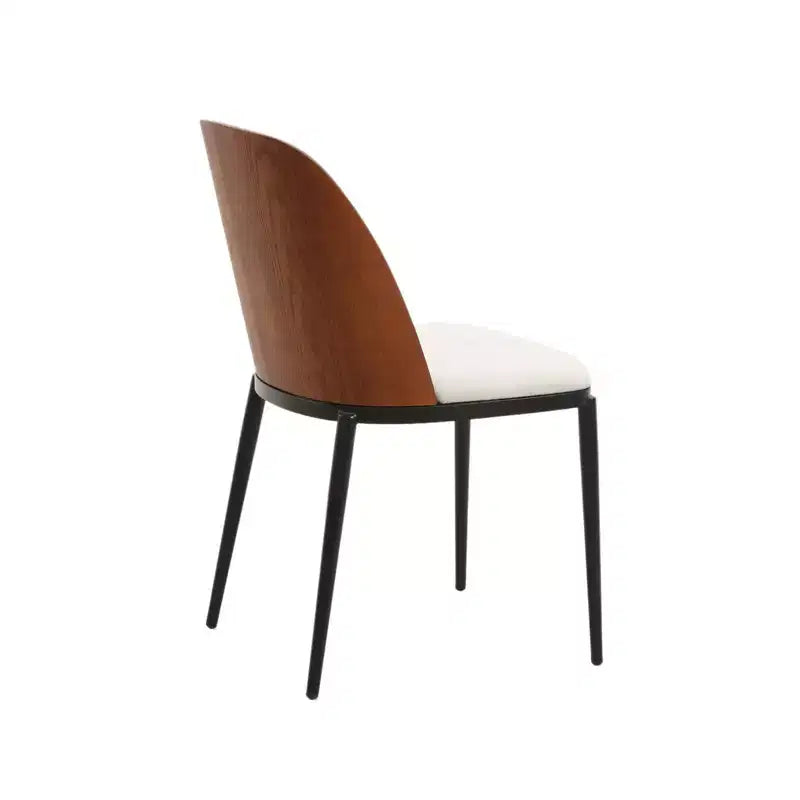 LeisureMod Tule Set da pranzo 7 pezzi con telaio in acciaio, 6 sedie da pranzo imbottite e tavolo da pranzo ovale da 71 pollici con piano in legno