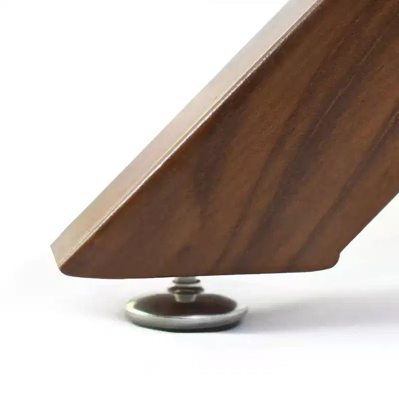 Olive+Oslo Set da pranzo 5 pezzi per 4 persone, Tavolo da pranzo rotondo in vetro con 4 sedie da pranzo imbottite Gambe color noce-Panipeachy