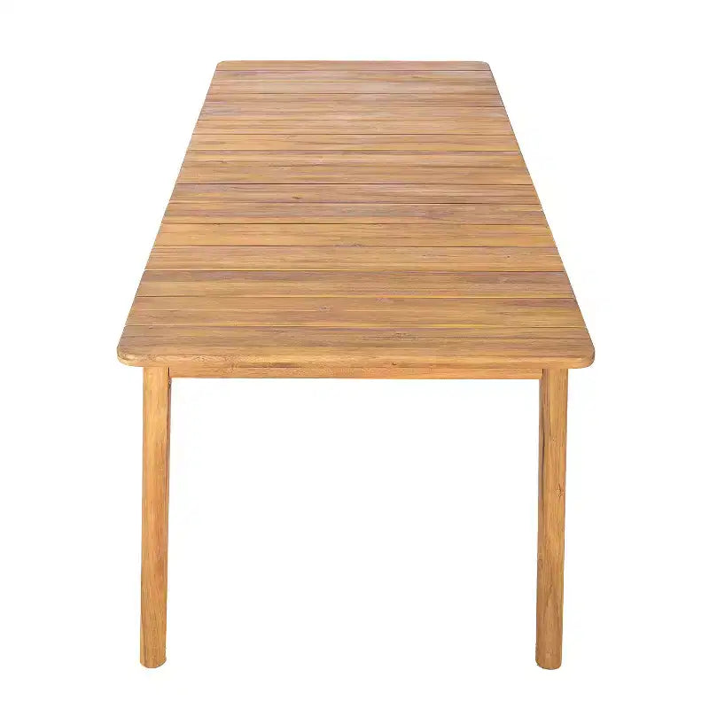 Christopher Knight Home Eleni Set da Pranzo Rustico da Esterno 9 Pezzi in Legno di Acacia con Tavolo a Doghe e Cuscini