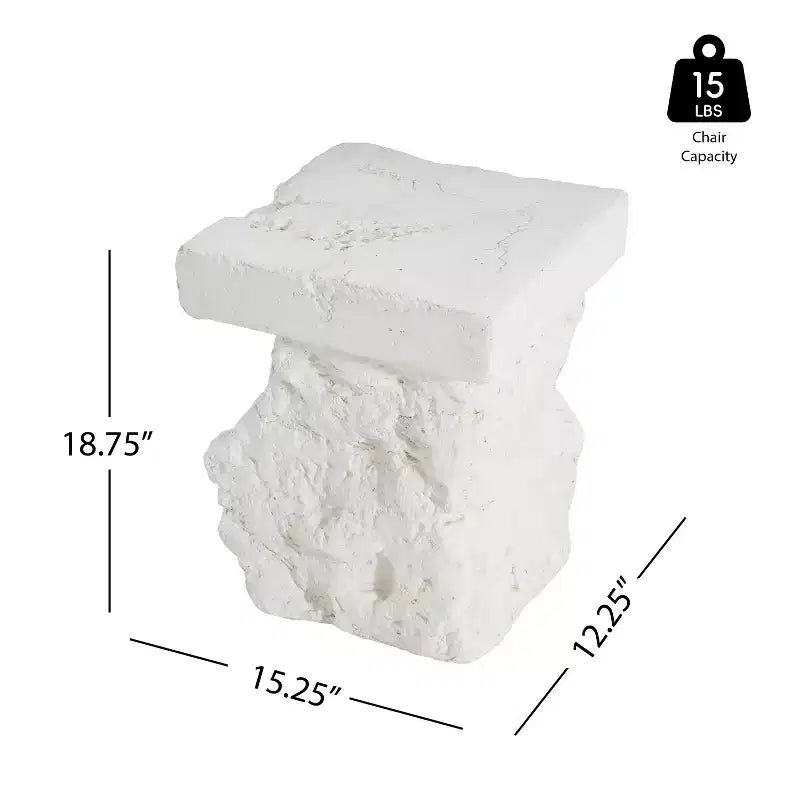Christopher Knight Home Bora Set da Pranzo da Giardino Moderno 3 Pezzi con Tavolino in Cemento Leggero e 2 Sedie con Braccioli in Corda di Acacia