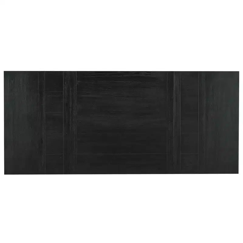Set da pranzo allungabile in stile rustico per 6 persone, tavolo rettangolare in legno massello con prolunga rimovibile, 4 sedie imbottite e panca