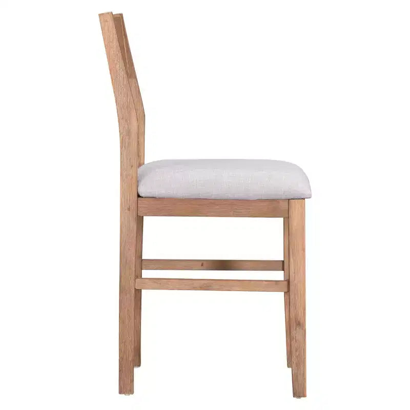 Set da Pranzo a Altezza Bancone da 5 Pezzi per 4 Persone, Set Tavolo da Bar in Legno Stile Rustico con 4 Sedie Imbottite per Spazi Ristretti