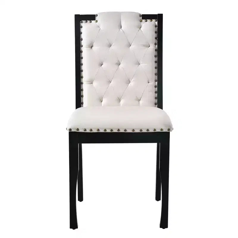 Set da Tavolo da Pranzo da Cucina Retrò da 6 Pezzi, Tavolo Rettangolare e 4 Sedie Trapuntate con Schienale Alto e Panca, Set Tavolo da Sala da Pranzo in Legno per 6