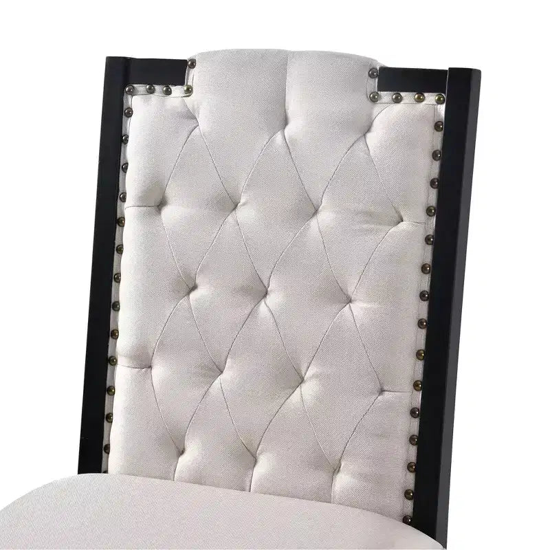 Set da Tavolo da Pranzo da Cucina Retrò da 6 Pezzi, Tavolo Rettangolare e 4 Sedie Trapuntate con Schienale Alto e Panca, Set Tavolo da Sala da Pranzo in Legno per 6