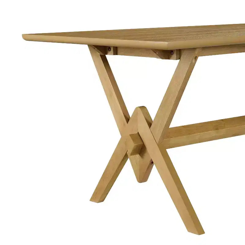 Christopher Knight Home Raisa, set da pranzo a 5 pezzi in legno di Hevea in stile rustico con sedie imbottite in tessuto Bouclé