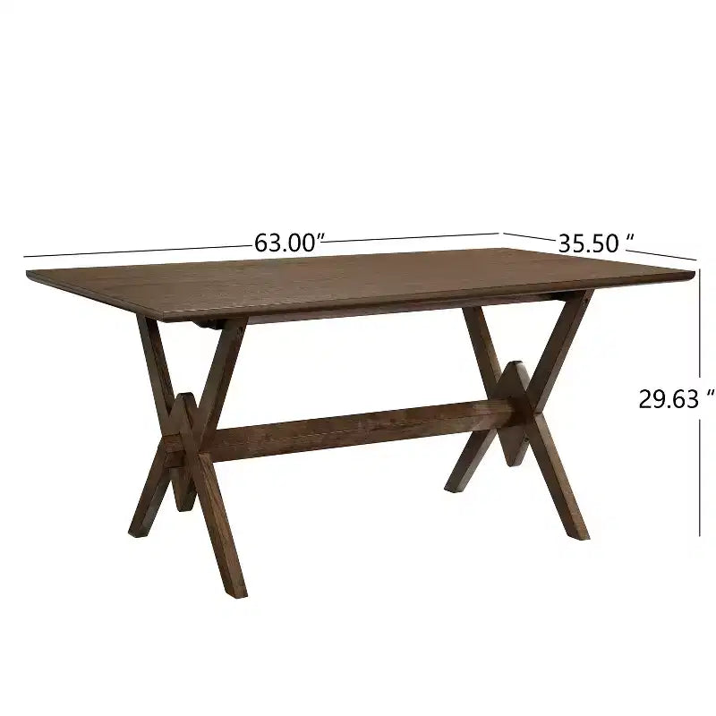 Christopher Knight Home Raisa, set da pranzo a 5 pezzi in legno di Hevea in stile rustico con sedie imbottite in tessuto Bouclé