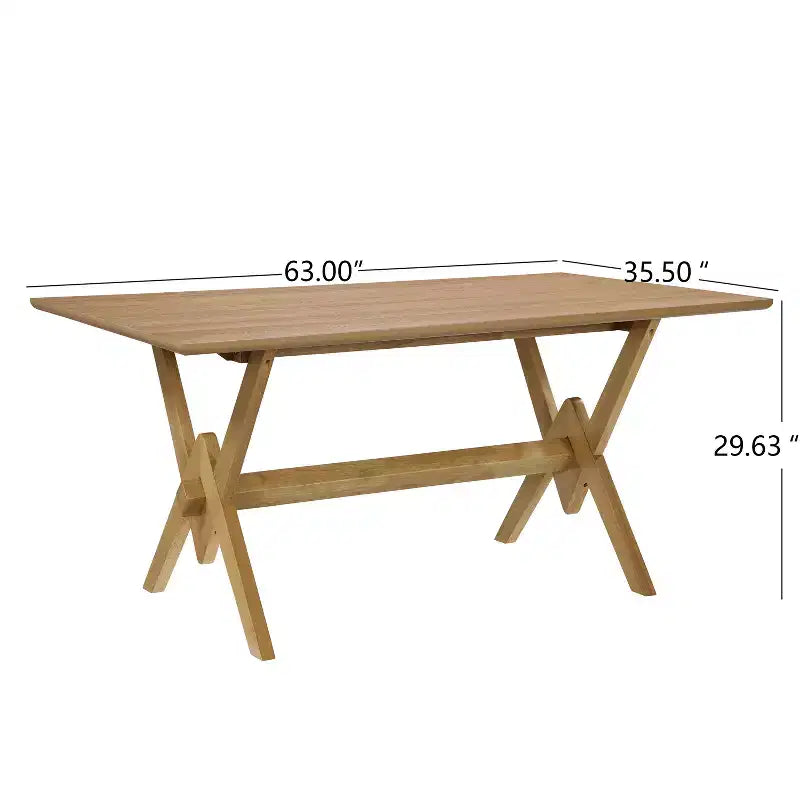 Christopher Knight Home Raisa, set da pranzo a 5 pezzi in legno di Hevea in stile rustico con sedie imbottite in tessuto Bouclé