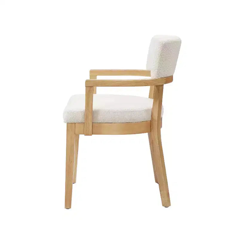 Christopher Knight Home Raisa, set da pranzo a 5 pezzi in legno di Hevea in stile rustico con sedie imbottite in tessuto Bouclé