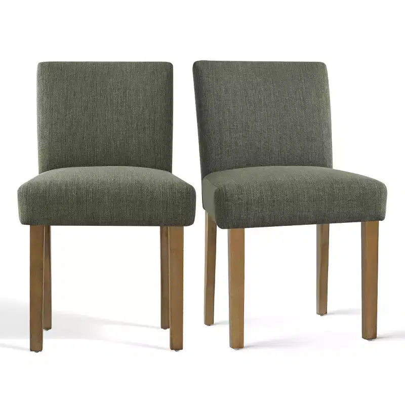 Set da Pranzo Espandibile per 8 Persone, Tavolo Rettangolare con Allunghe Rimovibili e Sedie in Lino Senza Braccioli, con Gambe in Legno Massello-Panipeachy