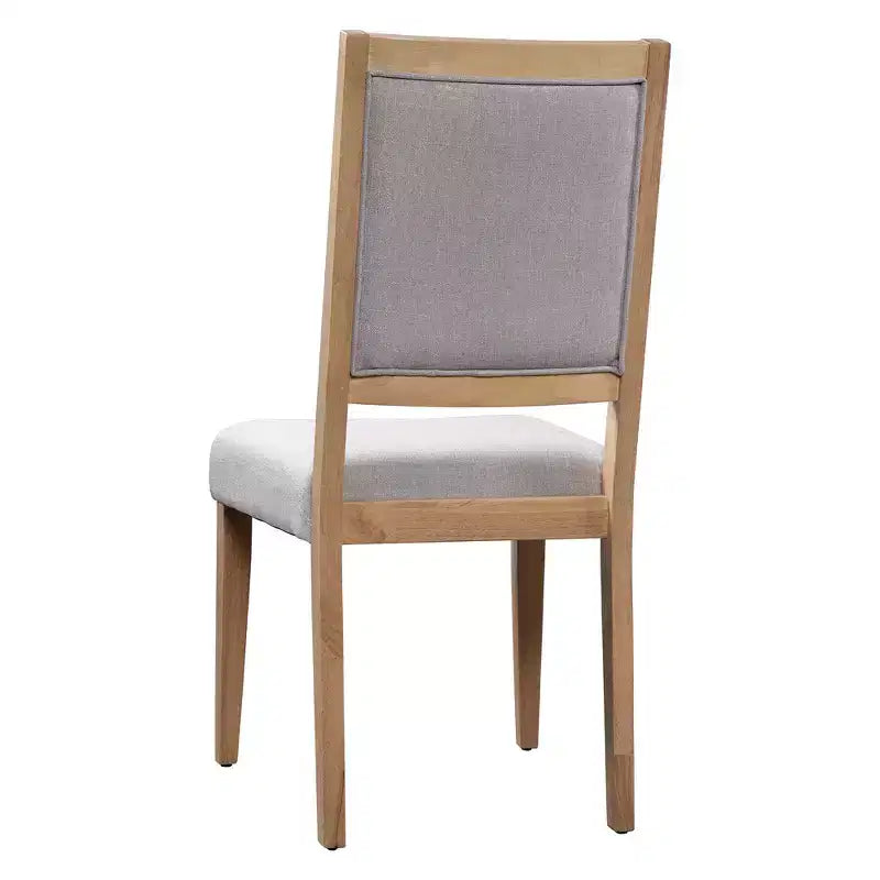 Set da pranzo rustico allungabile Whisen da 7 pezzi, tavolo da cucina a cavalletto da 82" e 6 sedie da pranzo imbottite con gambe in legno di gomma