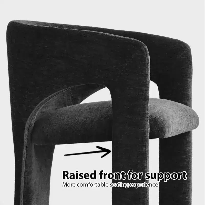 Set Tavolo da Pranzo Rotondo con 2 Poltrone in Ciniglia, Tavolo Moderno con Base a Piedistallo e Sedie Imbottite con Schienale e Braccioli Completi-Panipeachy