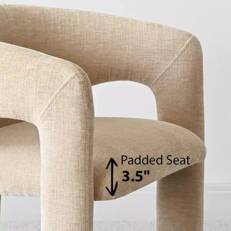 Set Tavolo da Pranzo Rotondo con 2 Poltrone in Ciniglia, Tavolo Moderno con Base a Piedistallo e Sedie Imbottite con Schienale e Braccioli Completi-Panipeachy