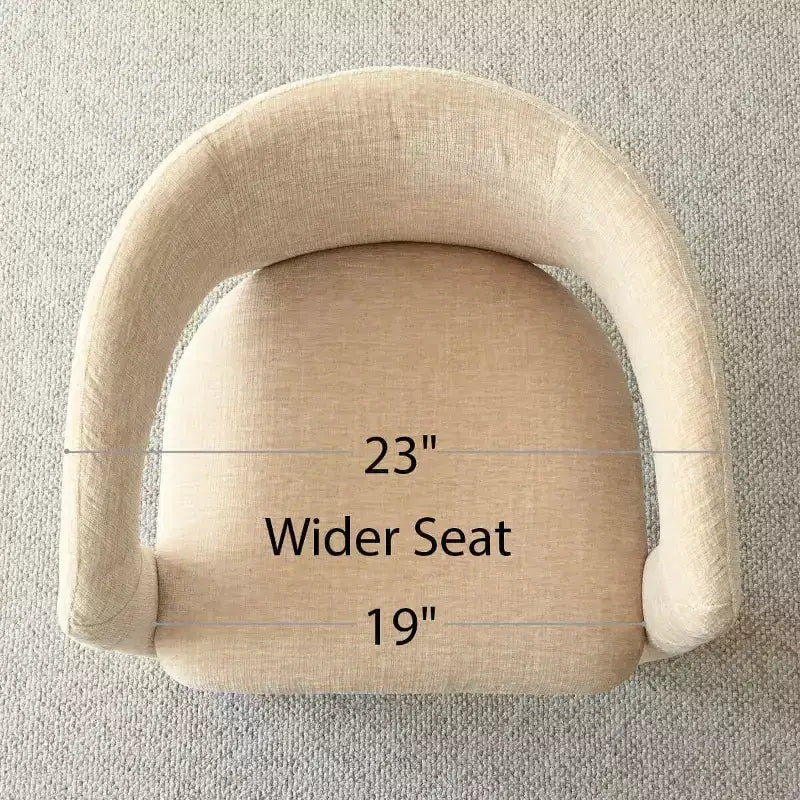 Set Tavolo da Pranzo Rotondo con 2 Poltrone in Ciniglia, Tavolo Moderno con Base a Piedistallo e Sedie Imbottite con Schienale e Braccioli Completi-Panipeachy