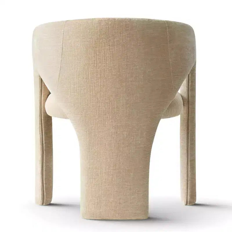 Set Tavolo da Pranzo Rotondo con 2 Poltrone in Ciniglia, Tavolo Moderno con Base a Piedistallo e Sedie Imbottite con Schienale e Braccioli Completi-Panipeachy